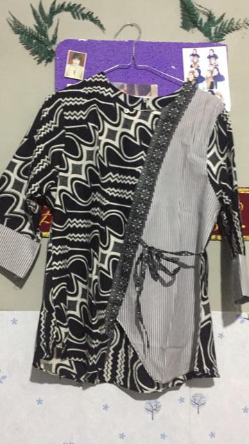 Batik Wanita Asj Sa Hrb026 Kenongo Kemeja Tosca Pendek