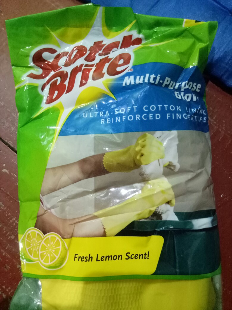 3m Scotch-brite Sarung Tangan Karet Serbaguna S M L Fresh Lemon Scent Multipurpose Gloves 3m-id-85