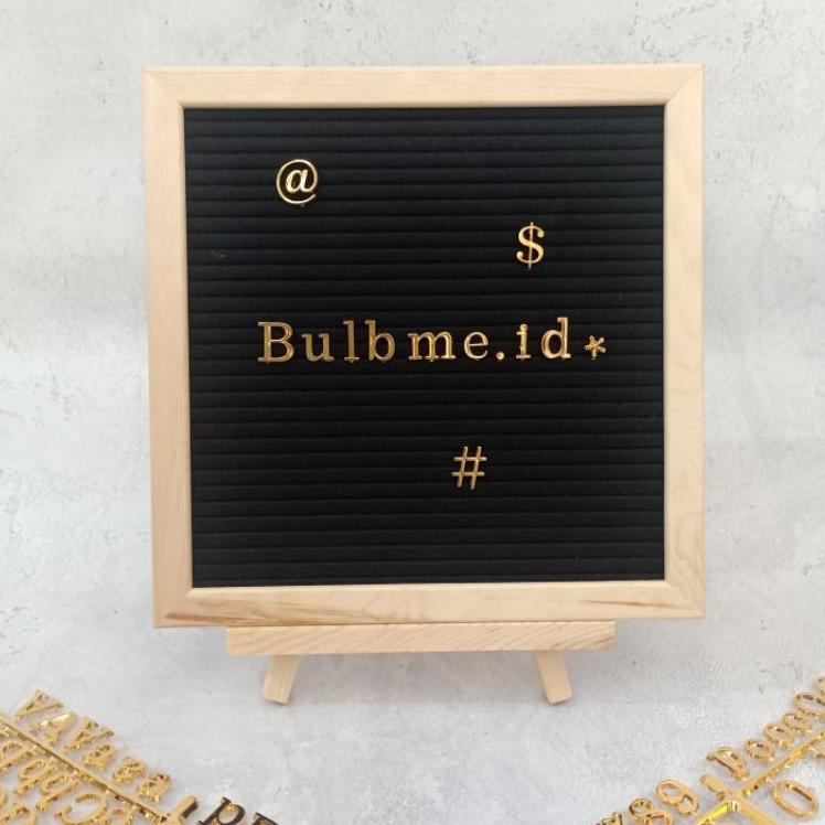 

FA [Gold] Tambahan huruf untuk papan nama bayi letter board ➲ (Best)