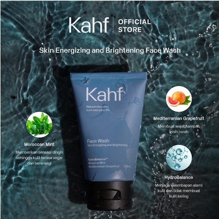[ GROSIR ] Kahf Skin Energizing and Brightening Face Wash 100 ml Sabun Pria