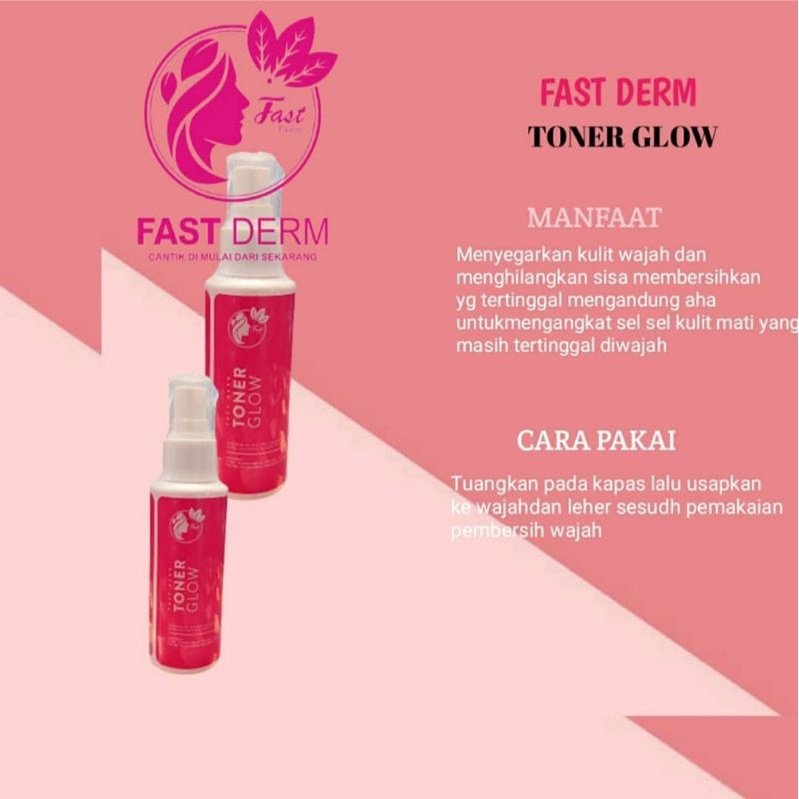 fast derm toner glow / toner acne glow