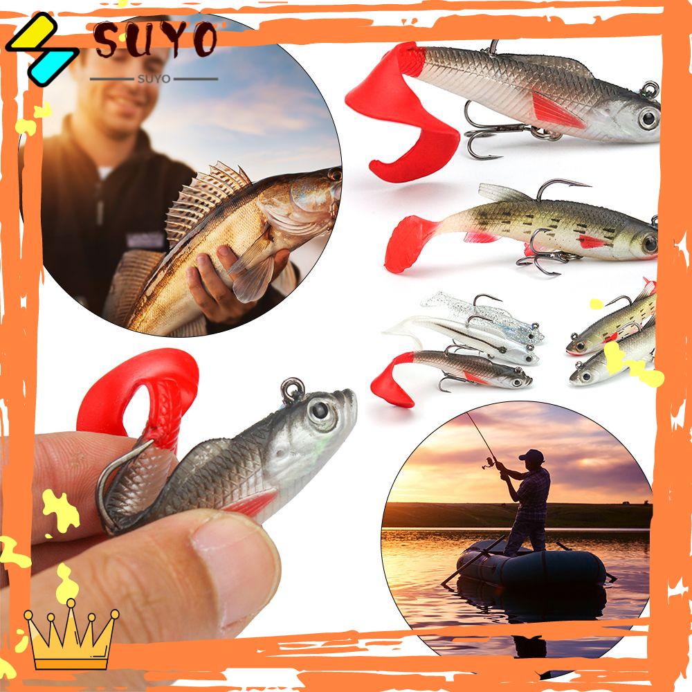 Suyo Umpan Pancing Bentuk Ikan Bahan Silikon