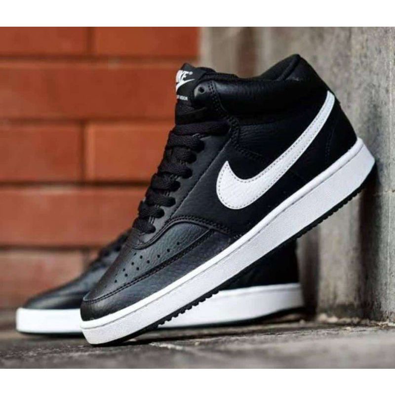 Sneakers Nike Low 'Black White' Nike Sepatu Olahraga Pria Sneaker Nike Court/ AF 1 Desain Jordan bla