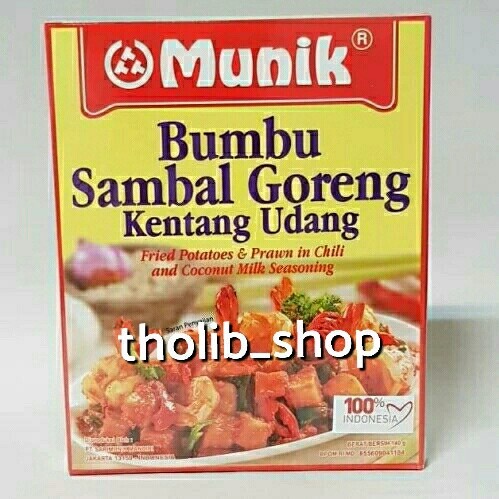 

Munik bumbu sambal goreng kentang udang 140 gr box
