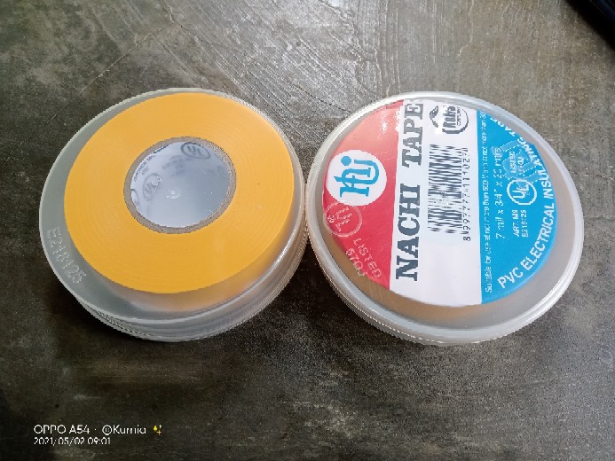 Isolasi Listrik Nachi 19mm X 20meter Black / Pvc Tape