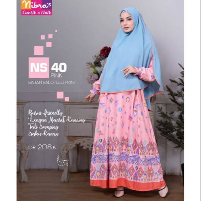 Original gamis Nibras Syar'i  NS 40