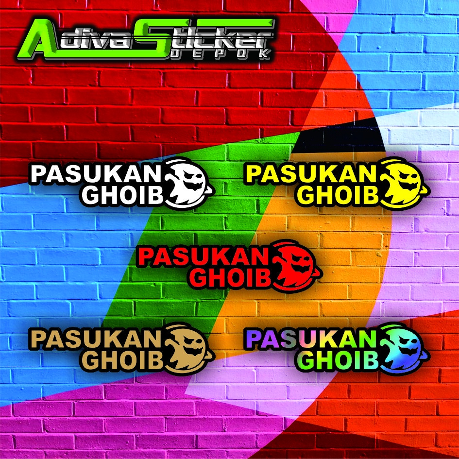 sticker stiker pasukan ghoib stiker motor