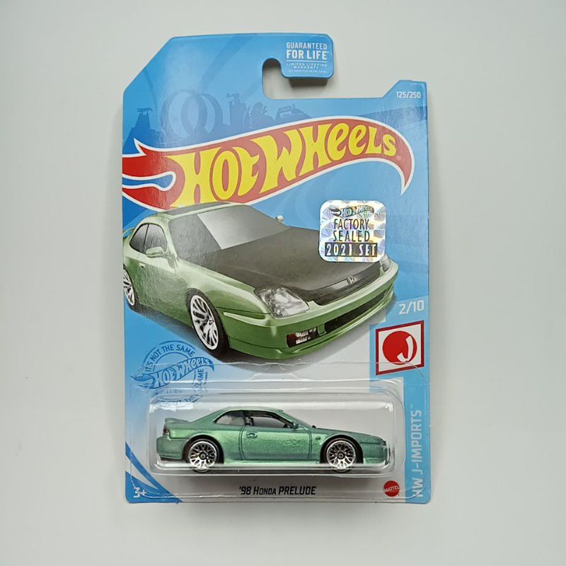 Hot Wheels 98 Honda Prelude Hijau Factory Sealed  Special Color