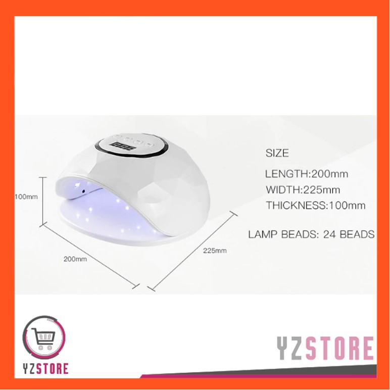 Pengering Kutek kuku Gel Nail Art 72W Manicure Lampu LED Smart UV YZ50