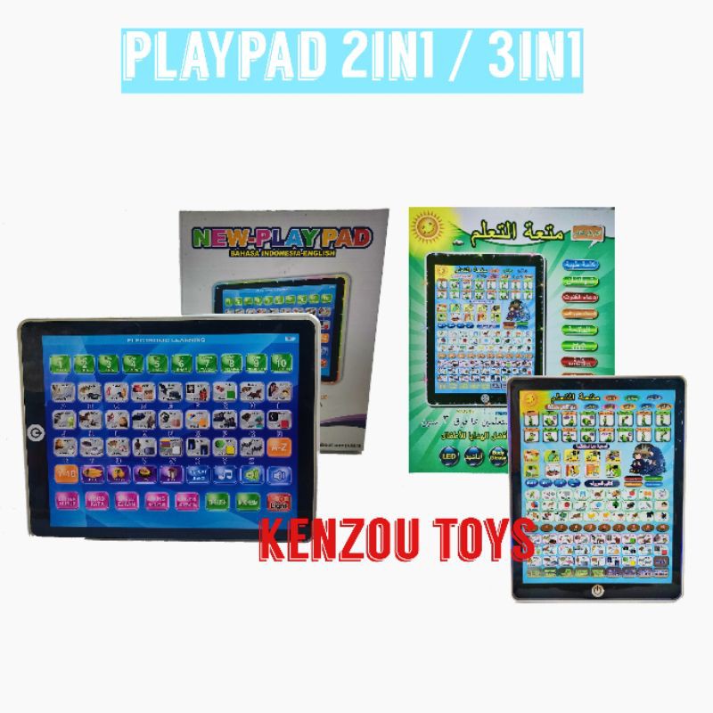 mainan edukasi playpad free baterai