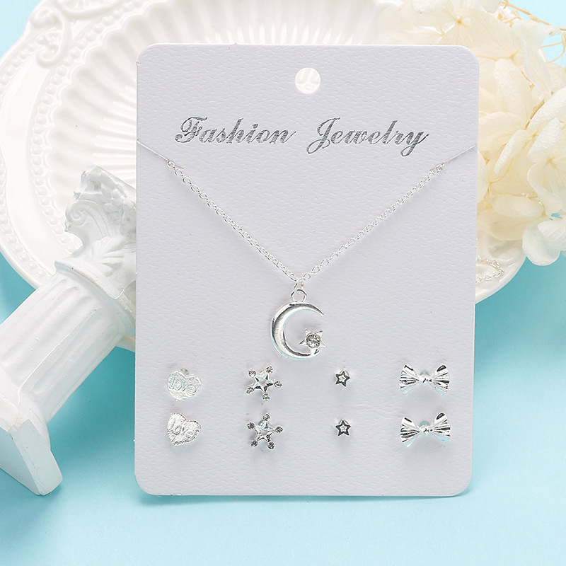 Kalung Anting Set Fashion Wanita Korea Aksesoris Murah