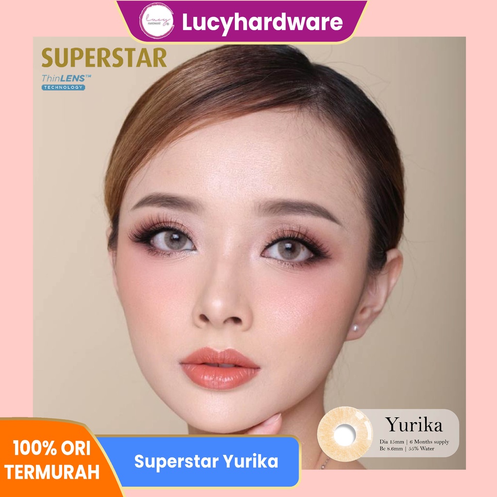 Superstar Yurika softlens warna  bulanan