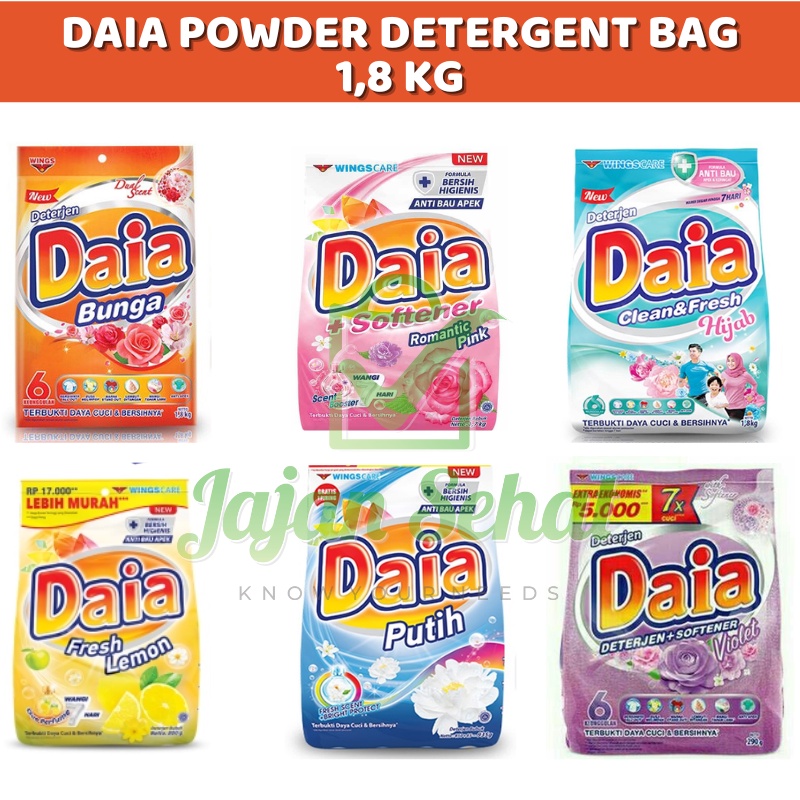 Daia Powder Detergent Bag 1,8kg