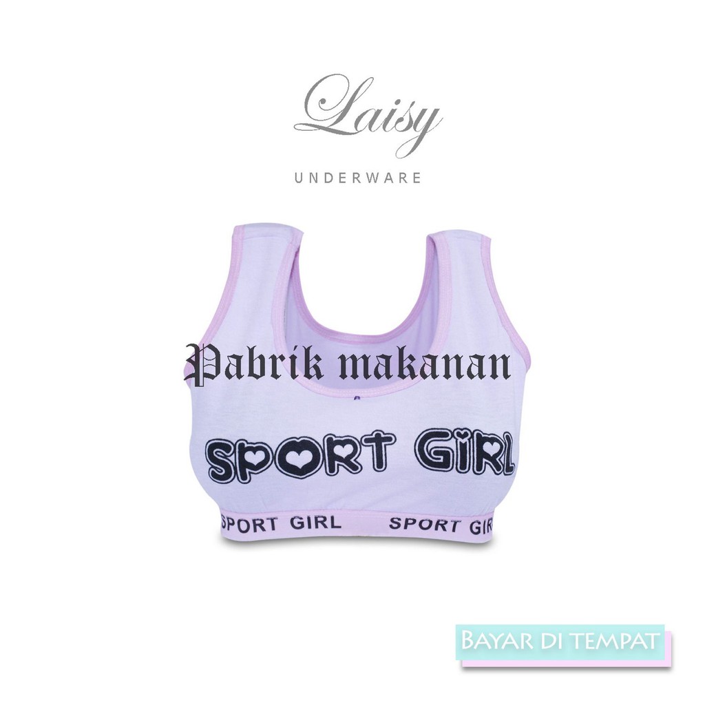 bra sport miniset laisy all size multi warna bahan katun termurah