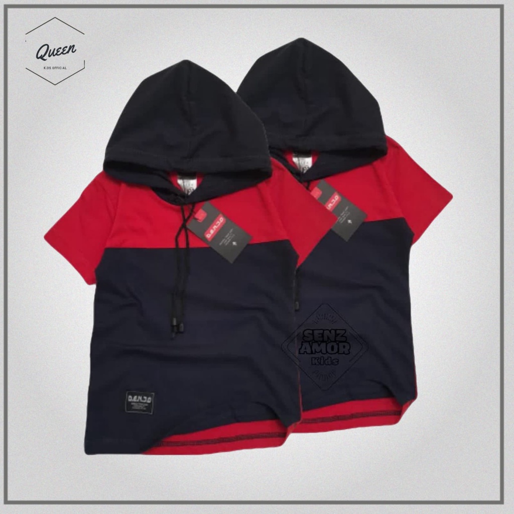 BAJU KAOS HOODIE ANAK LAKI-LAKIDAN PEREMPUAN UMUR 1-12 TAHUN BAHAN CATTON 30S