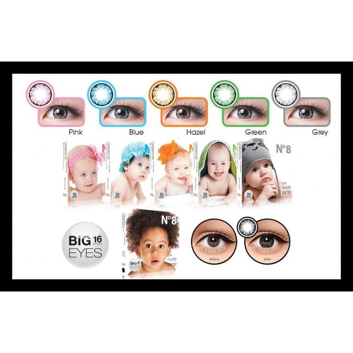 ❤ RATU ❤ Softlens Ice N8 Baby Normal | Soflens Ice N8 Big Eyes Dia 16mm