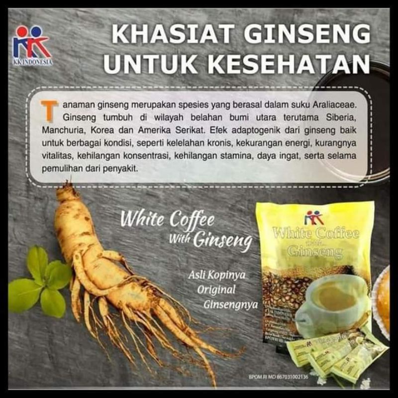 

White Coffee with Ginseng
