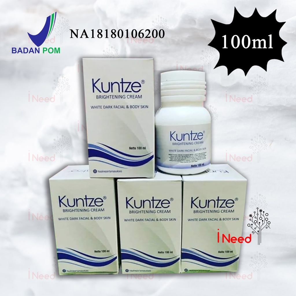 (INEED) KUNTZE Bleaching Brightening Cream With Dark Facial &amp; Body Skin
