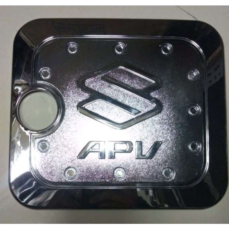 Tanc cover tutup tangki bensin suzuki APV avp sporty chrome crome hitam tempel