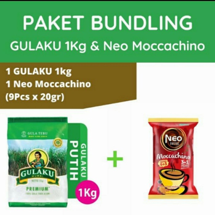 

paket hemat bundling gulaku + neomochacino