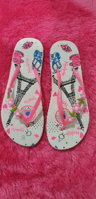 SALE Sandal cantik sabelon paris bunga