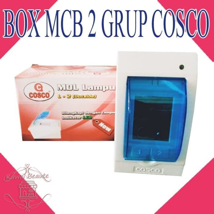 BOX MCB 4 GRUP + INDIKATOR LED dapat digunakan di dalam &amp; di luar tembok / Tahan Lama Awet