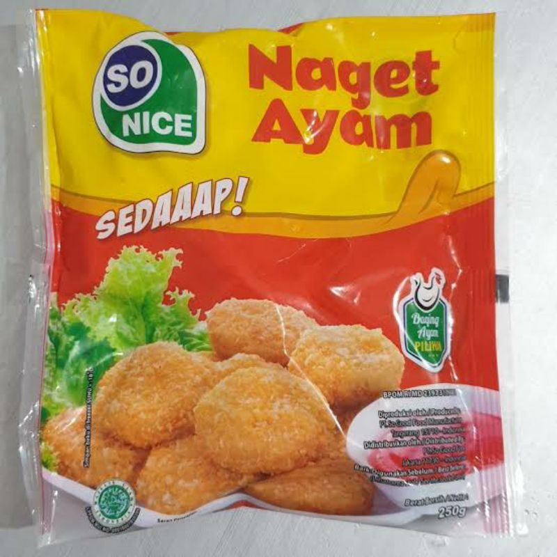 

SO NICE NAGET AYAM 250gr