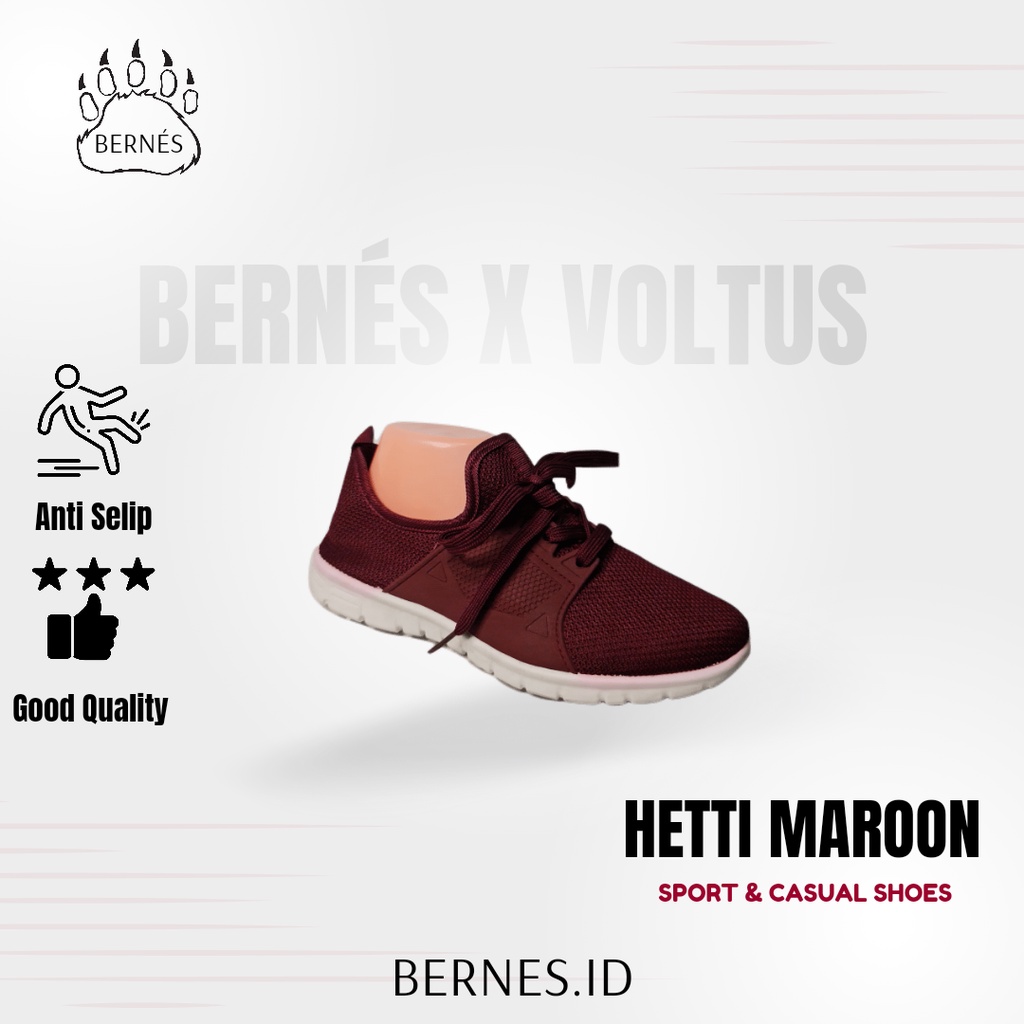Sepatu Wanita VOLTUS tali Hetti maroon