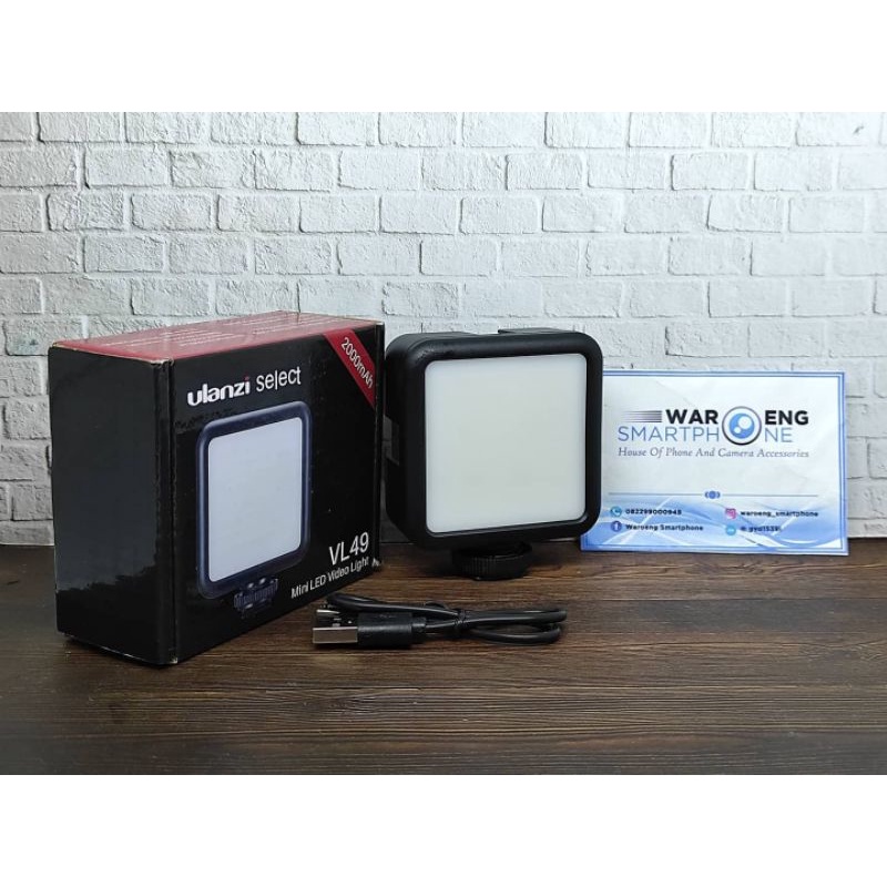 Ulanzi Lighting VL 49 Lighting Studio Kamera HP Lampu Vlogging Gopro Action Cam