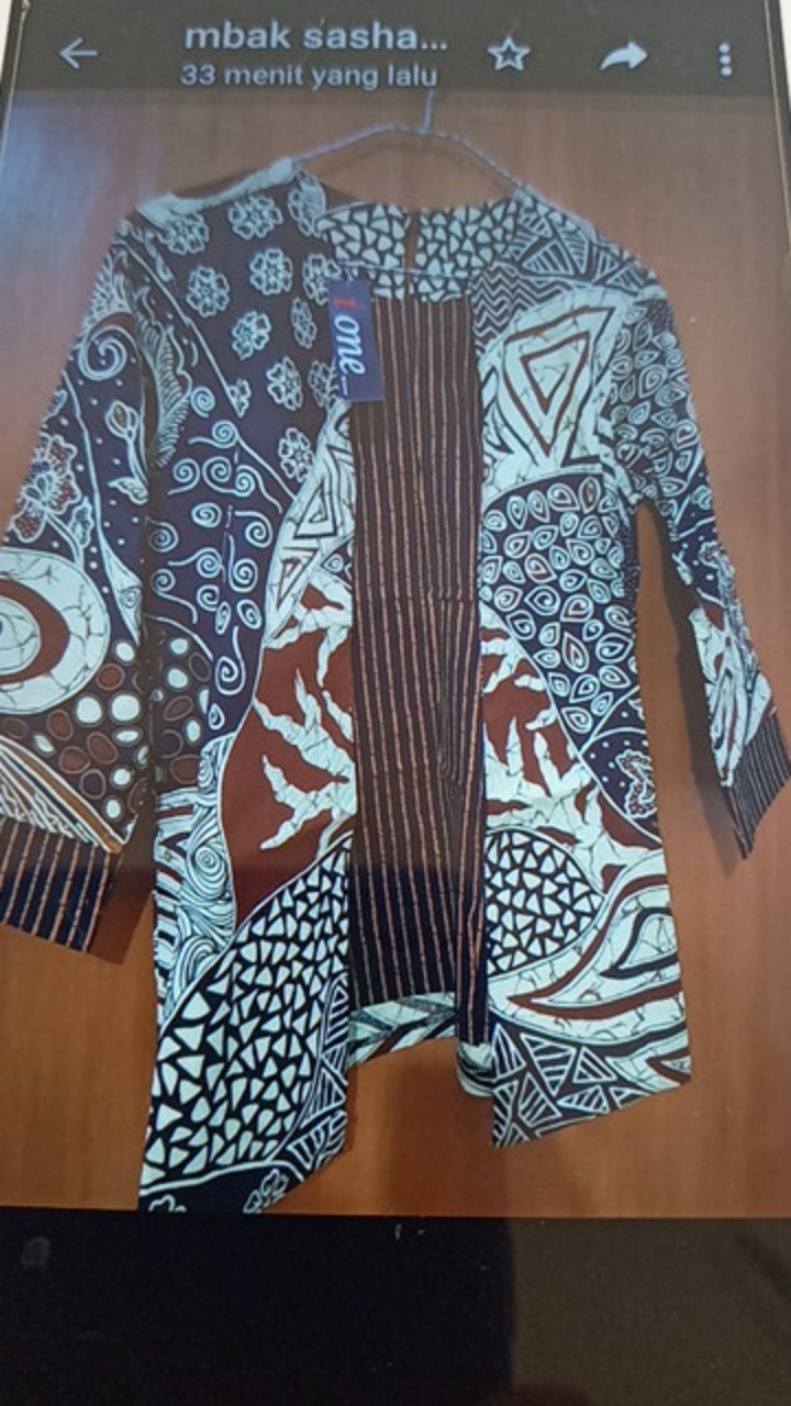 Atasan Blouse Batik Wanita Lengan Panjang, 242 Ano