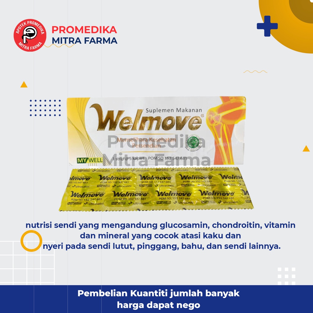 Welmove / Strip / Suplemen Tulang dan Sendi