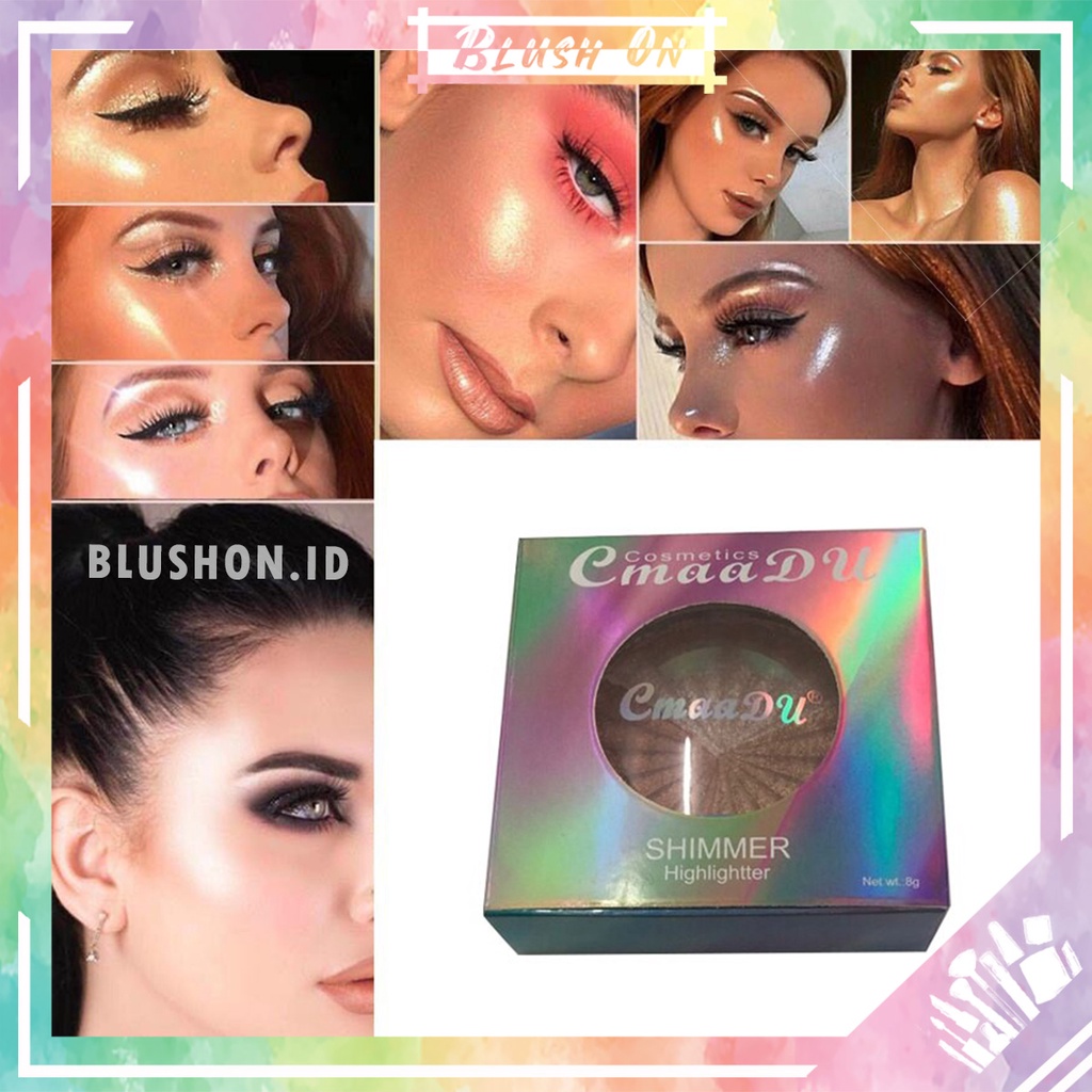 Cmaadu Highlighter Glitter Shimmer Highlithter Pallete Face Powder Countour