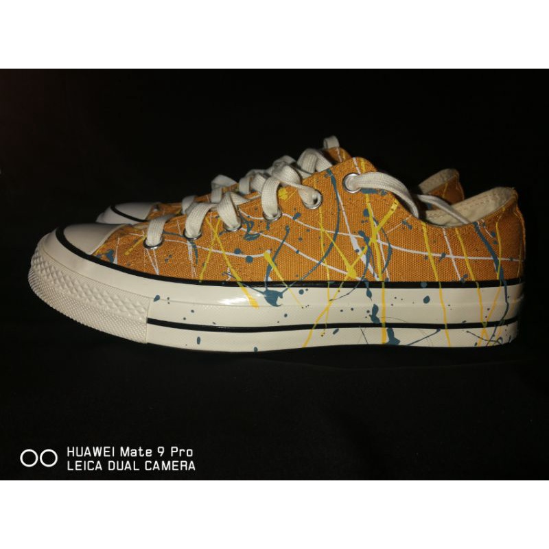 sepatu Converse CT 70s sunflower gold ox splatter paint original BARU bukan preloved second bekas th