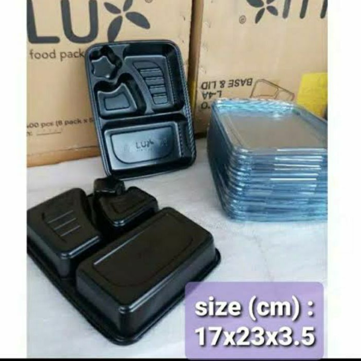 mika hokben Bento lux mika hitam isi 50