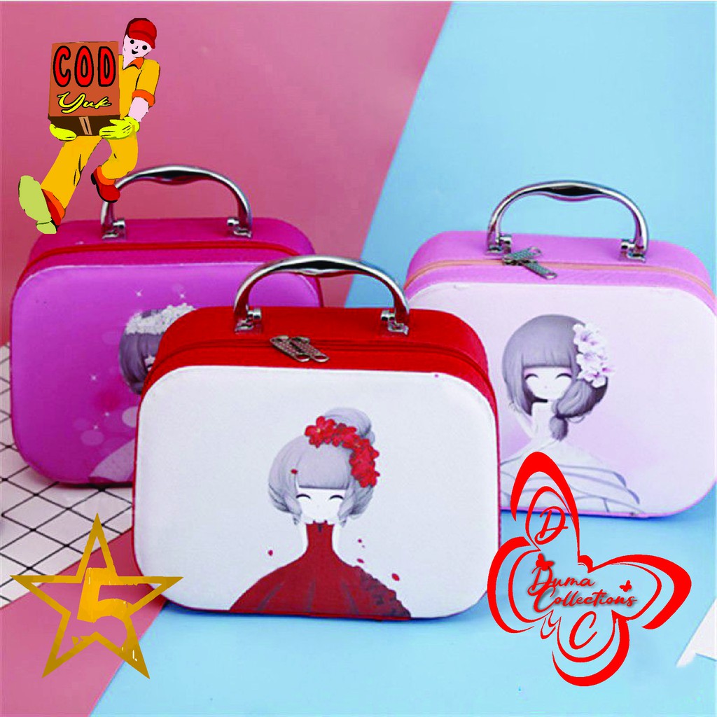 DC Tas Kosmetik / Tas Tempat Makeup / Tas Makeup / Tas Kosmetik Mini