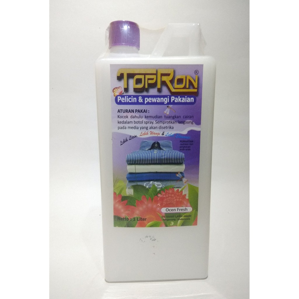 Topron pelicin dan pewangi pakaian