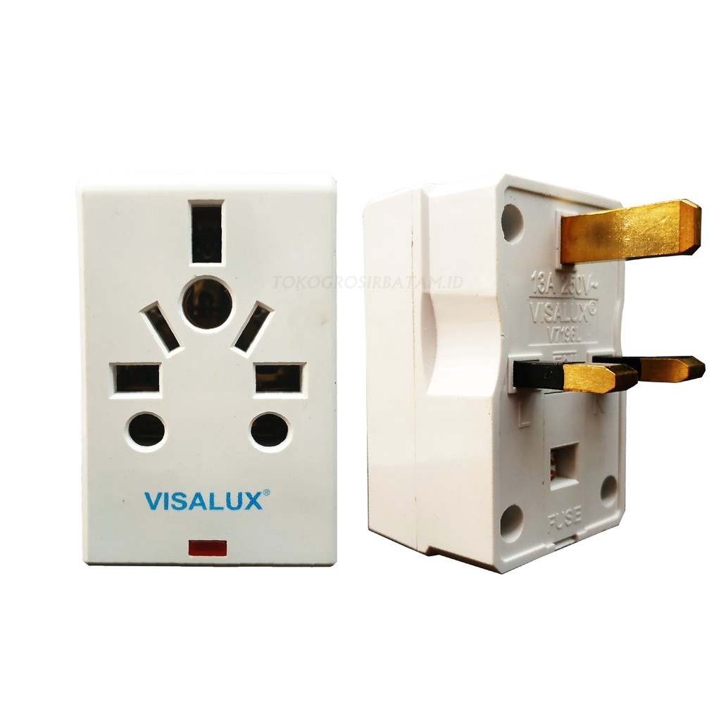 Visalux V7169L Steker Adaptor Multifungsi Untuk Peralatan Elektronik