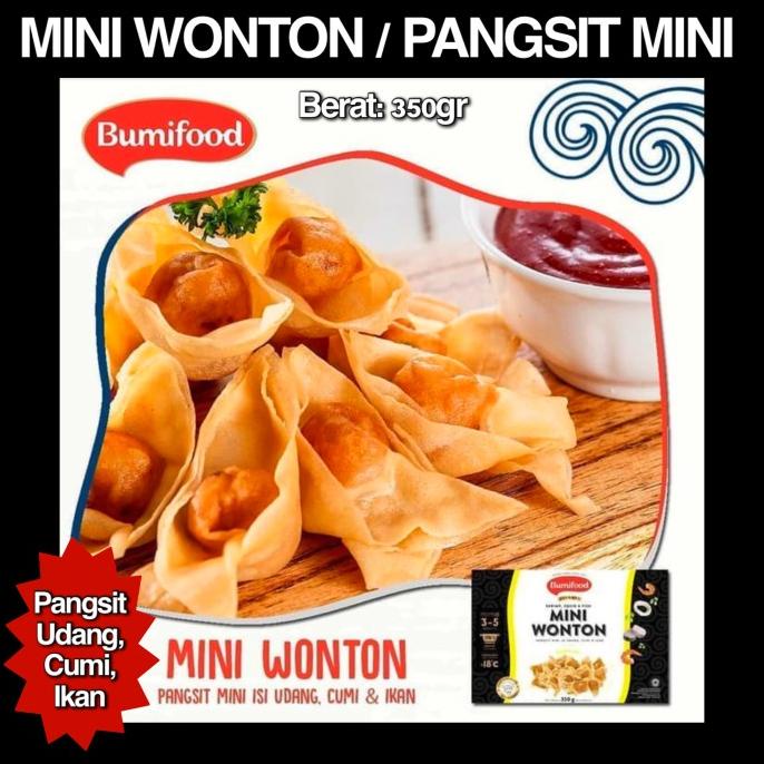

Pangsit Mini Bumifood Mini Wonton isian Udang Cumi Ikan