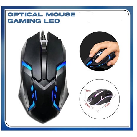 Optical Mouse GAMING LEDMouse Gaming Wired Murah