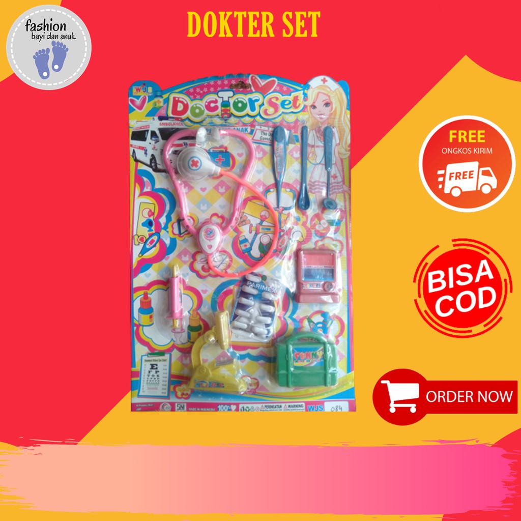 Fashion Bayi - Ready Stock Mainan Dokter Dokter Anak Ful Pelengkapan Dokter 1 Set Mainan Anak Dokter