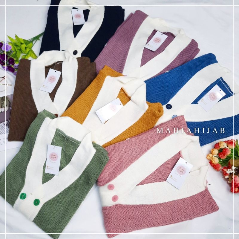 Bitna Cardi Rajut Premium/ Atasan wanita/Outfit rajut murah/Cardigan Korea