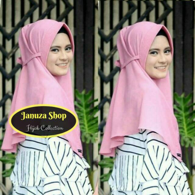 Daily Khimar Jilbab Hijab Kerudung Instan Bergo Jumbo Syari Instan Pet Antem Simple Penguin wolfis