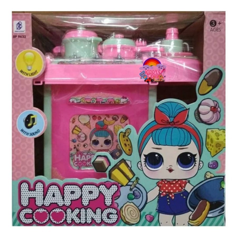 Mainan Anak Perempuan Masak Masakan Dapur Happy Cooking Hello Kitty - FROZEN