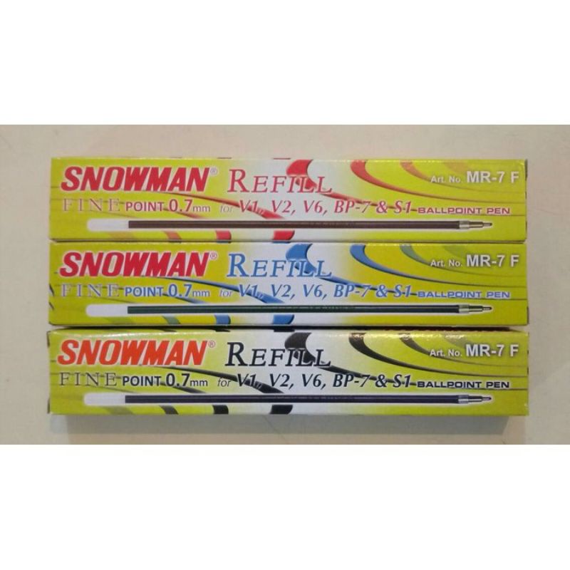 

Refill Isi Pulpen Snowman MR 7 F [ Lusin ]