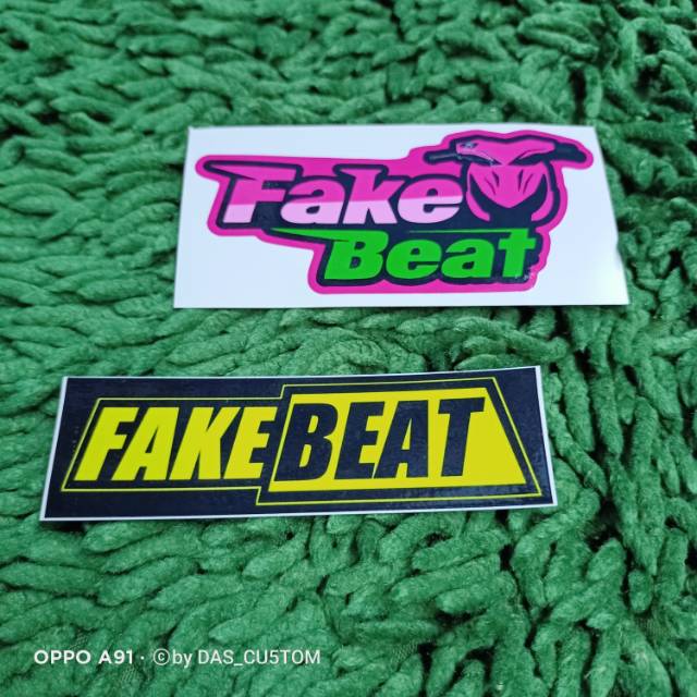 Sticker printing Fake Beat minim pembelian harus 20rb