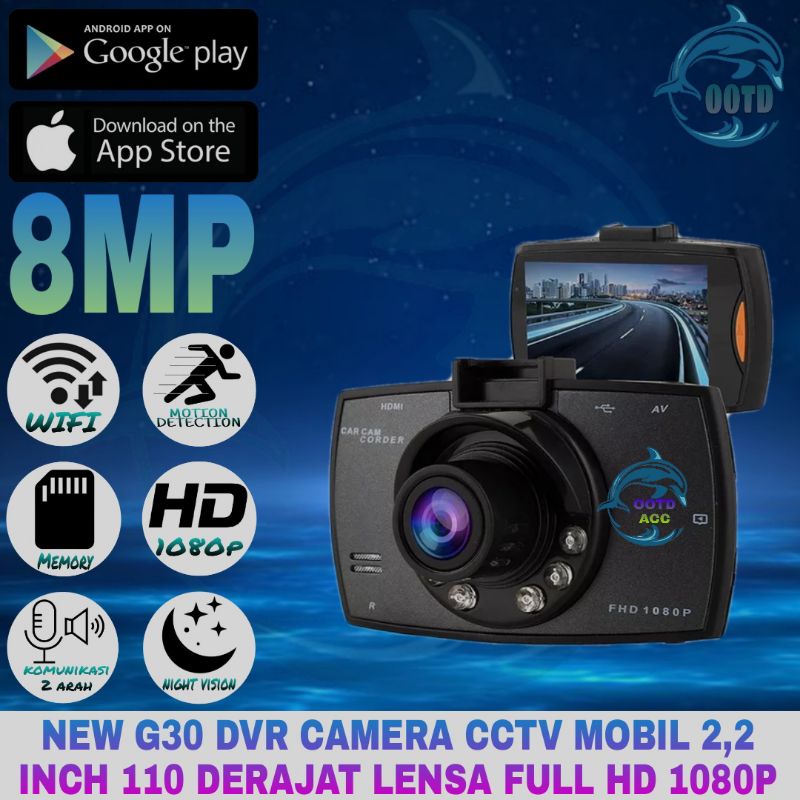 SPY CAMERA CCTV MOBIL G30 KAMERA CCTV MOBIL 110 DERAJAT FULL HD 1080P
