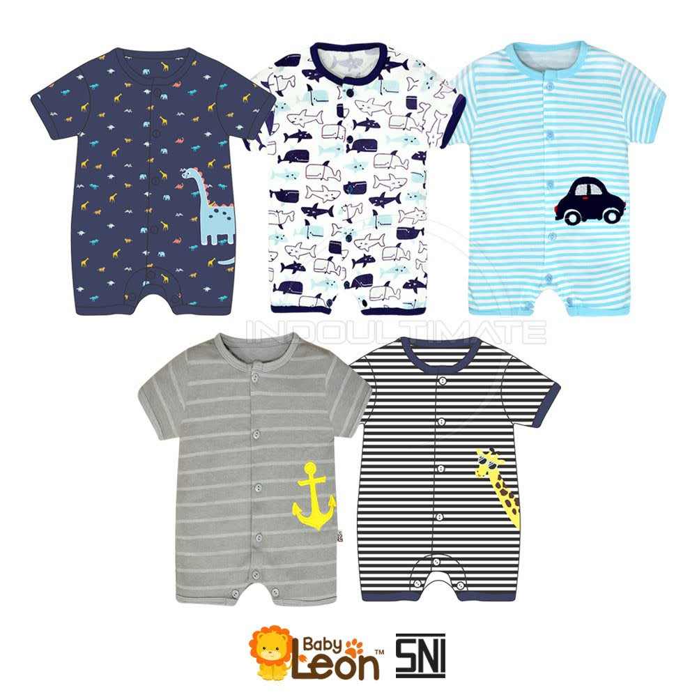 0-1th SNI Baju Jumper anak bayi cowok GY-045 baju piyama atasan kaos celana anak bayi Jumsuit Kaos