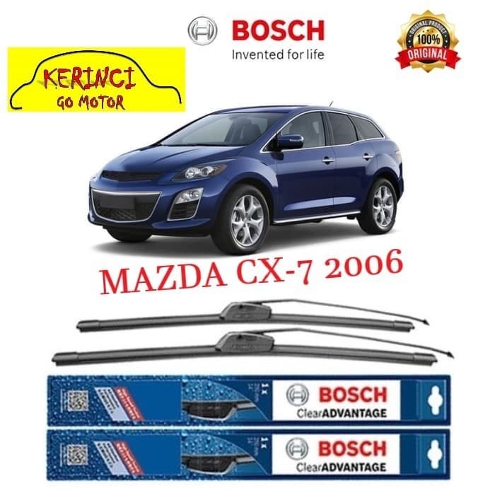 WIPER BOSCH CLEAR ADVANTAGE MAZDA CX-7 2006 26&quot; &amp; 16&quot; SEPASANG WIPER