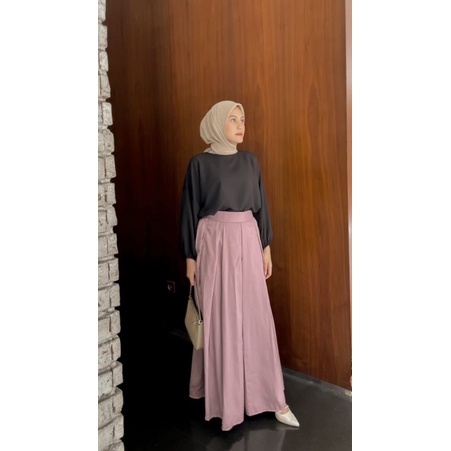 Soraya Skirt / Eyka Basic Colours Pleats Skirt / Rok Plisket Premium / Premium Flare Skirts / Rok Warna Basic