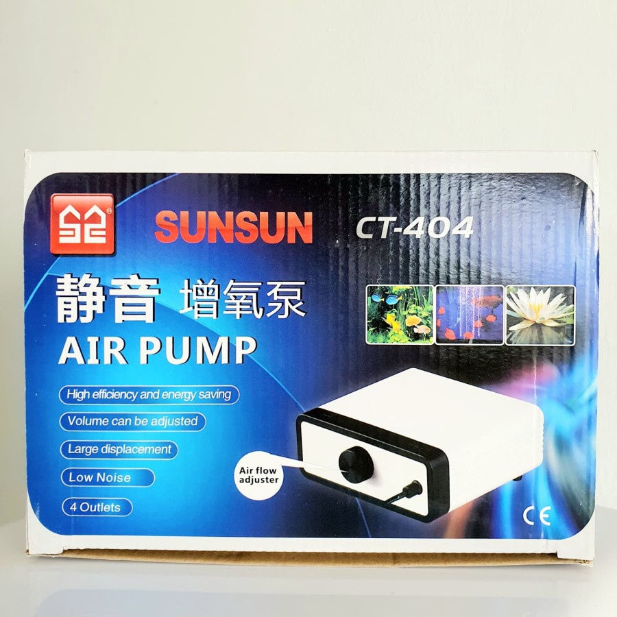 SUNSUN CT-404 Aerator 4 Lubang Air Pump Airator Pompa Udara Aquarium